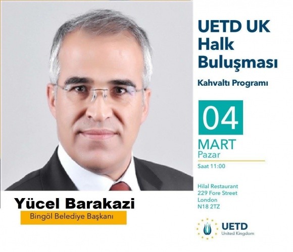 Bingöl Belediye Başkanı Yücel Barakazı Londra’da