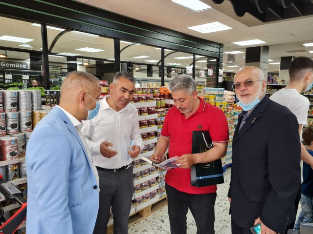 Erbakan Vakfı Almanya Temsilcileri Esnaf Ziyaretinde