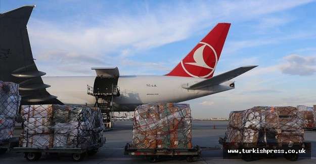T&uuml;rkiye'nin Filistin i&ccedil;in hazırladığı tıbbi malzeme u&ccedil;akla g&ouml;nderildi