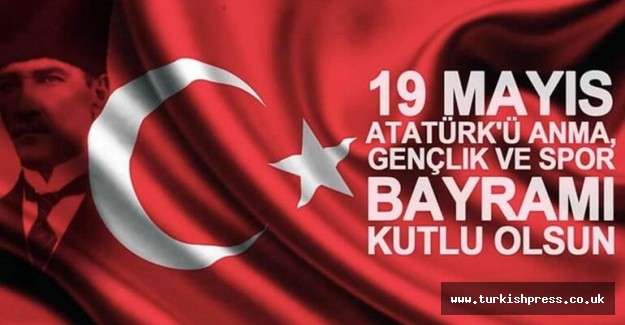 19 Mayıs Gen&ccedil;lik ve spor Bayramımızın 101. Yıld&ouml;n&uuml;m&uuml; kutlu olsun