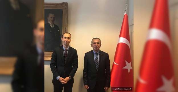 Nuri Bulgurcu'dan Başkonsolos Bekir Utku Atahan'a Hoşgeldiniz ziyareti
