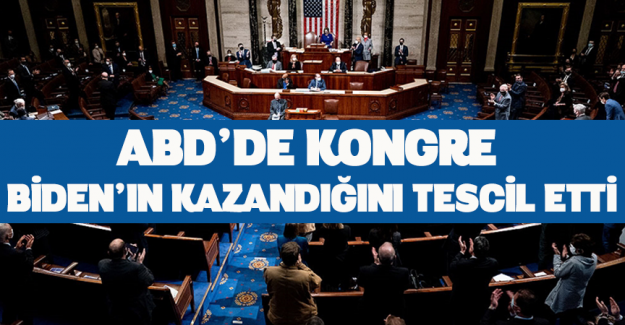 ABD'de Kongre başkanlık se&ccedil;imini Biden'ın kazandığını resmi olarak tescil etti