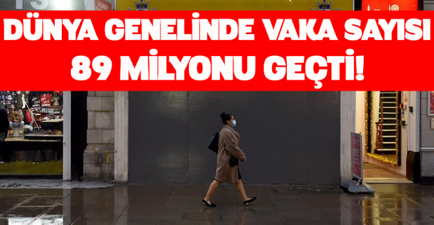 D&uuml;nya genelinde Kovid-19 vaka sayısı 89 milyon 361 bini ge&ccedil;ti