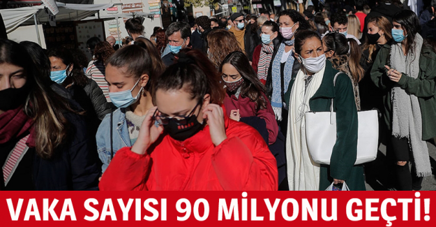 D&uuml;nya genelinde Kovid-19 vaka sayısı 90 milyonu ge&ccedil;ti