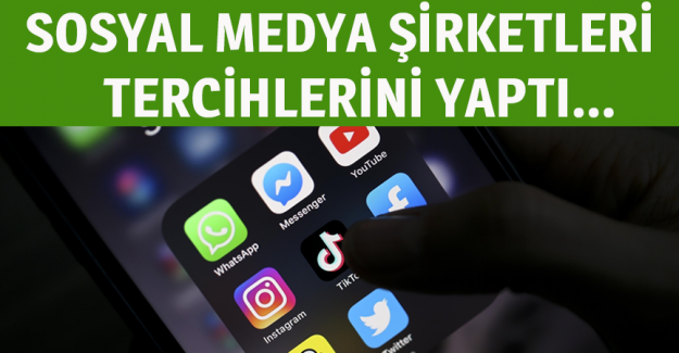 T&uuml;rkiye'de temsilci bulundurmayı kabul eden sosyal medya şirketleri tercihlerini yaptı