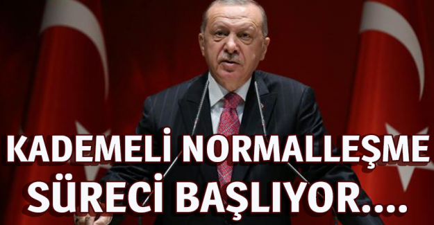 Cumhurbaşkanı Erdoğan: Mart başı itibarıyla kademeli normalleşme s&uuml;recini başlatıyoruz
