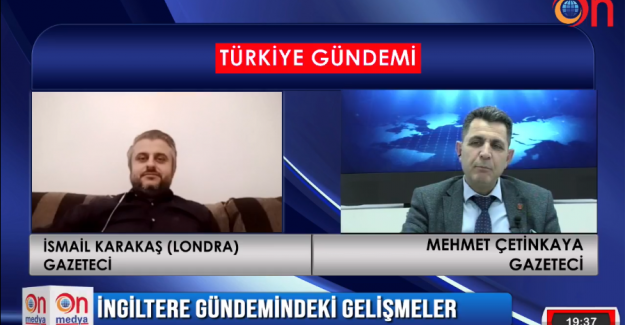 İsmail Karakaş On TV'de Mehmet &Ccedil;etinkaya'nın konuğu&nbsp;konuğu oldu