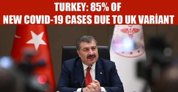 Turkey: 85% of new COVID-19 cases due to UK variant