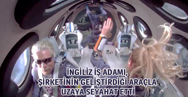 İngiliz iş adamı, şirketinin geliştirdiği ara&ccedil;la uzaya seyahat etti