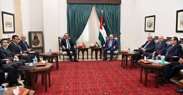 Filistin Devlet Başkanı Abbas'tan T&uuml;rkiye'nin Filistin halkına desteğine &ouml;vg&uuml;