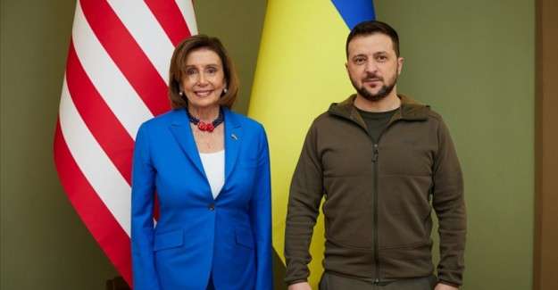 Zelenskiy, Ukrayna'ya gelen ABD Temsilciler Meclisi Başkanı Pelosi ile g&ouml;r&uuml;şt&uuml;