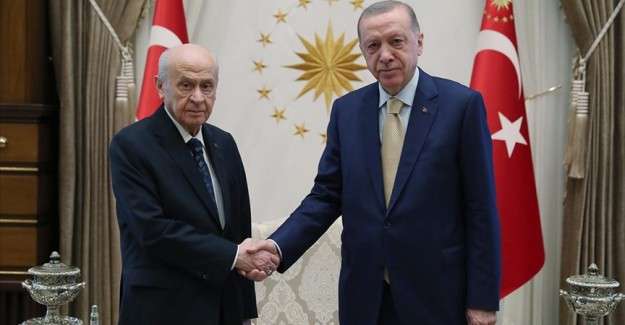Cumhurbaşkanı Erdoğan, MHP Genel Başkanı Bah&ccedil;eli ile g&ouml;r&uuml;şt&uuml;
