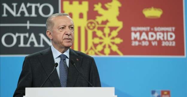 Cumhurbaşkanı Erdoğan: T&uuml;rkiye, İsve&ccedil;, Finlandiya &uuml;&ccedil;l&uuml; muhtırası diplomatik bir zaferdir