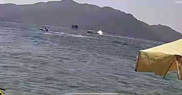 Marmaris&rsquo;de s&uuml;rat motoru ile deniz taksisi kazasında İngiliz turist hayatlarını kaybetti