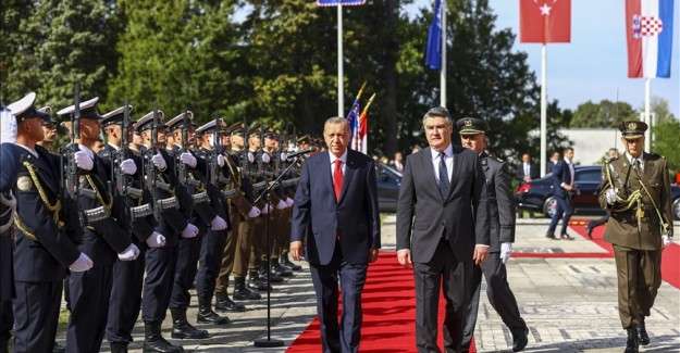 Turkish president in Croatia on last leg of 3-nation Balkan tour