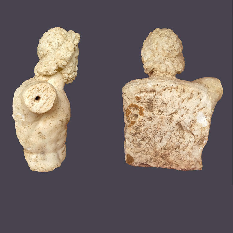Aspendos Antik Kenti'nde Roma İmparatorluk dönemine ait heykel bulundu