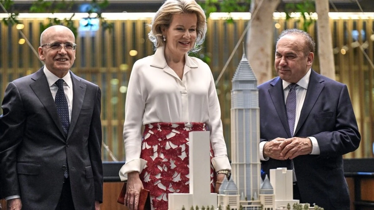 Bel&ccedil;ika Krali&ccedil;esi Mathilde TCMB İstanbul Finans Merkezi Yerleşkesi'ni ziyaret etti