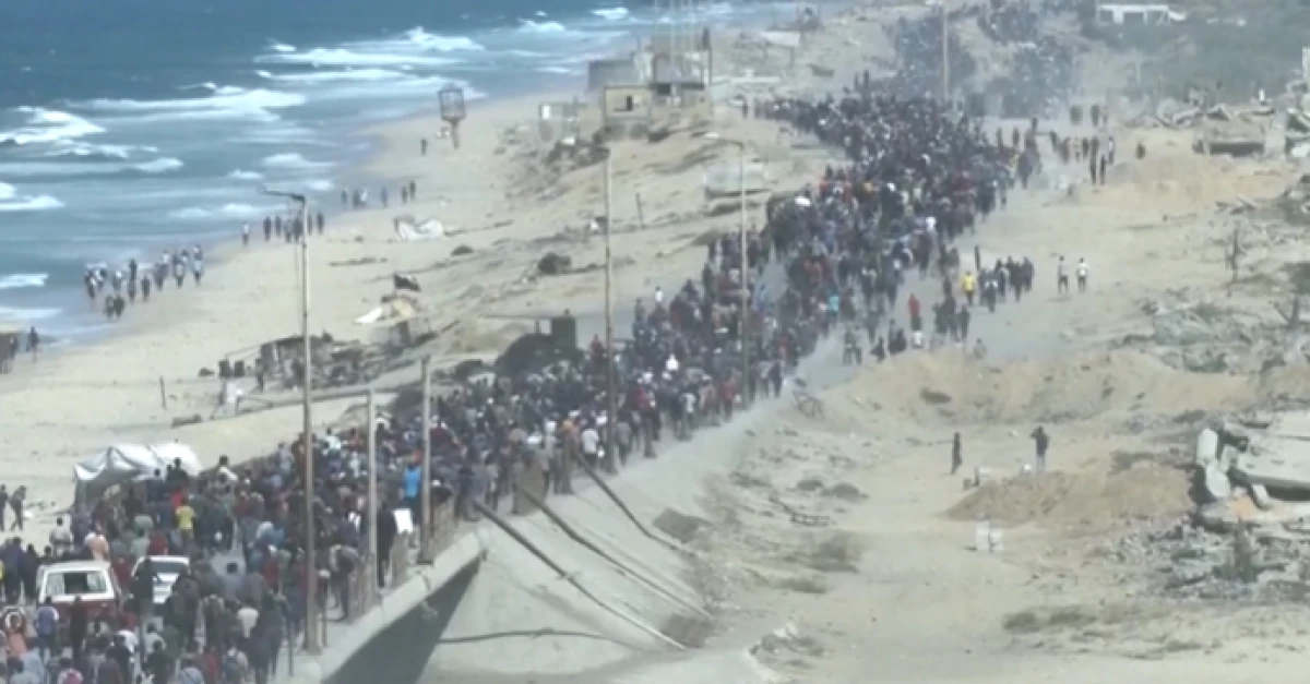 Binlerce Gazzeli evlerine dönüyor                       