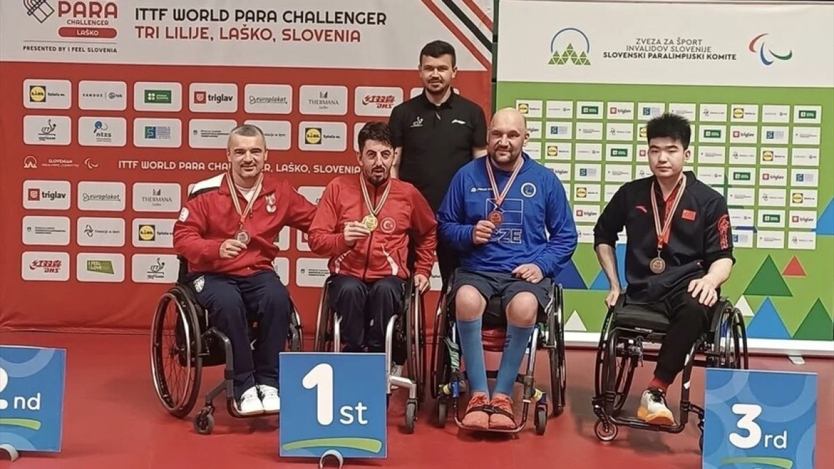 Milli para masa tenis&ccedil;iler, Slovenya'daki turnuvada 2'si altın 4 madalya kazandı