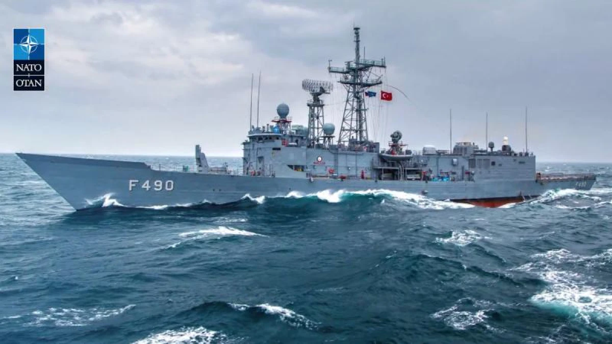 NATO'dan TCG Gaziantep fırkateynine ilişkin paylaşım