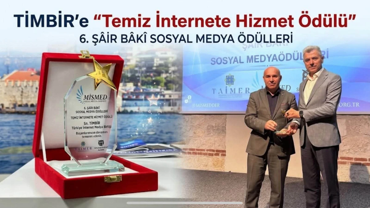 TİMBİR'e  'Temiz İnternet'e Hizmet &Ouml;d&uuml;l&uuml;'
