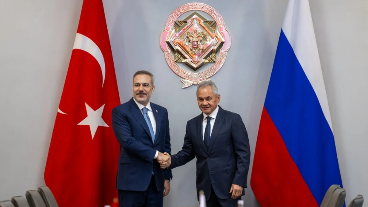 Turkish foreign minister meets Russian Security Council secretary in Moscow