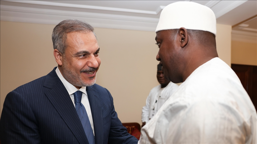 Turkish foreign minister meets with Gambian president