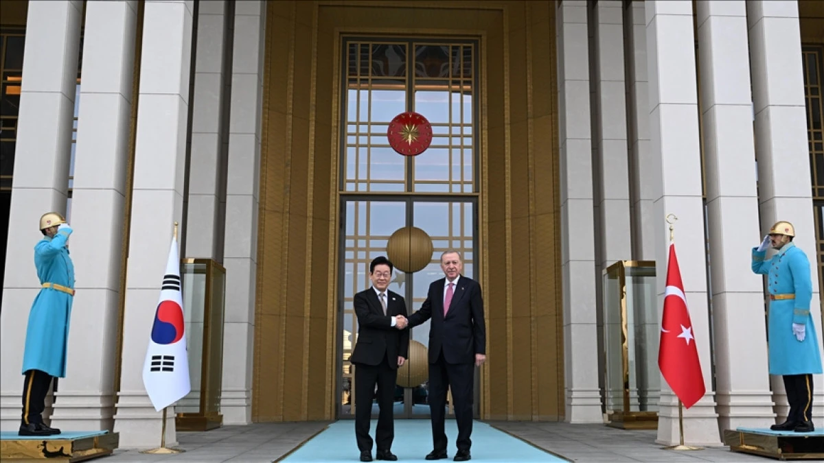 Türkiye's President Erdogan welcomes South Korean counterpart
