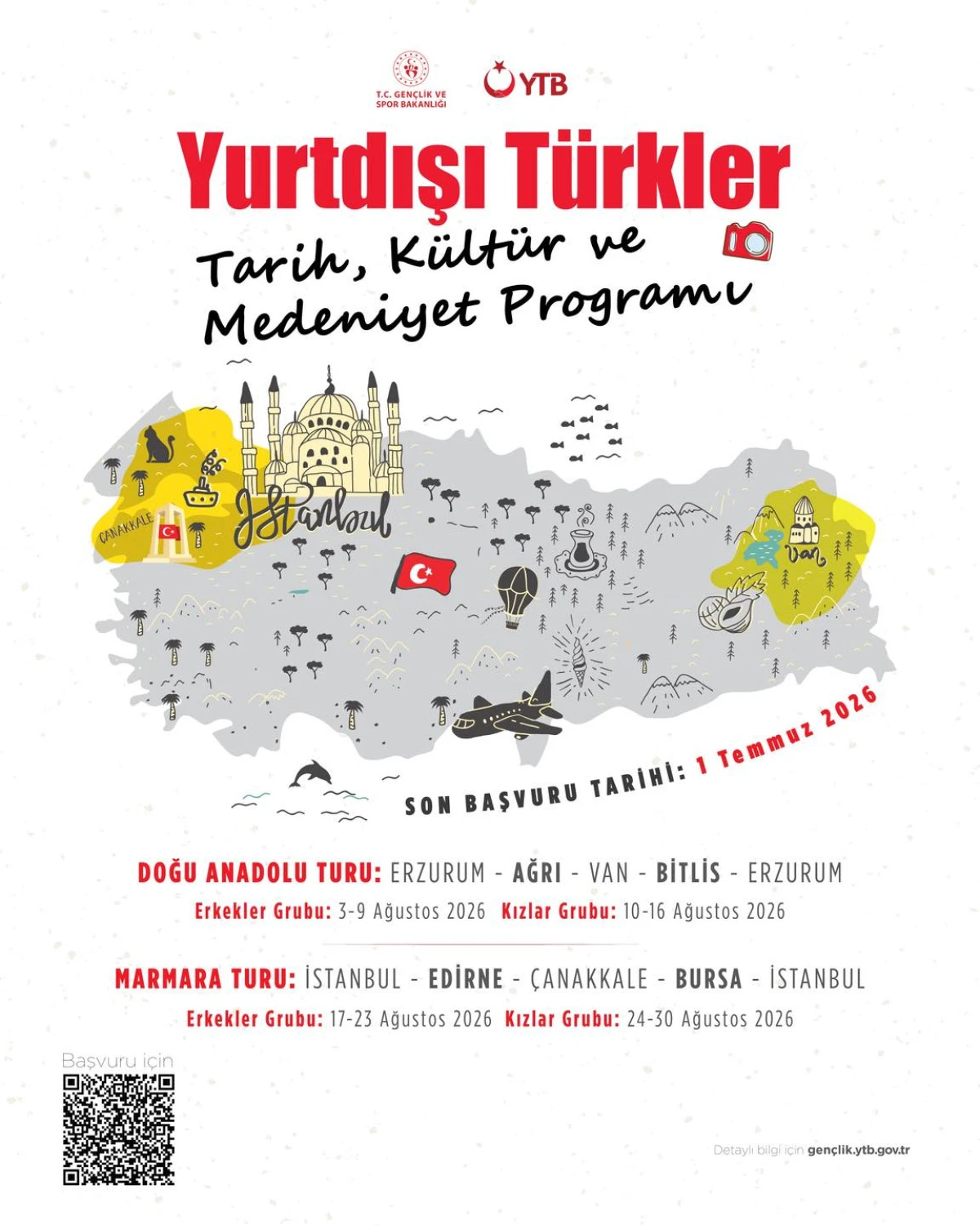 Yurt Dışındaki Gen&ccedil;ler T&uuml;rkiye&rsquo;nin Tarih ve K&uuml;lt&uuml;r Mirasını Keşfe &Ccedil;ıkıyor