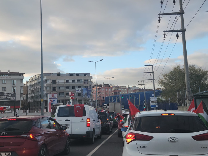 Kocaeli Darıca,Çayırova Gebze'de Gazze için konvoy düzenlendi